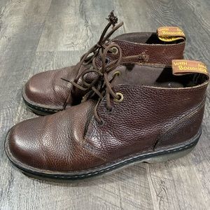 Dr. Martens Sussex Industrial Brown Leather Boots